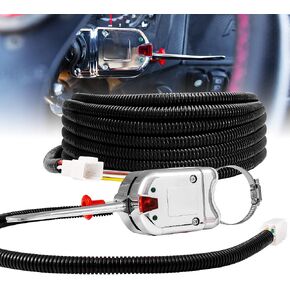 TRUE MODS UTV ATV SxS LED Turn Signal Light Blinker Kit [Steering Column Lever Stick Control] [Integrated Flasher Relay] Street-Legal Universal Fit for Polaris RZR Ranger Can-Am Maverick X3 Defender