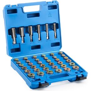 Orion Motor Tech 150pc Oil Drain Plug Repair Kit, Metric Oil Drain Pan Thread Repair Kit with Crush Washers Thread Taps Drain Plugs and Carry Case, Rethreading Tools in M13 M15 M17 M20 M22 Sizes