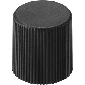 X AUTOHAUX 1 Pcs ID 0.68" Automotive Air Conditioner Valve Caps Air Valve Cap Dust Seal Cover Kit for Car AC System Air Conditioning Repairing ABS Plastic Black