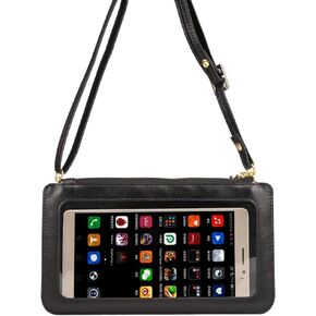 Phone Bag Touch Screen PU Leather Crossbody Bag, Universal Phone Wallet Pouch Shoulder bag for iPhone Xs Max XR X 8 7 Plus,Samsung Galaxy S8 S9 Plus Note 8, S10 Lite, s20+,s20 ultra,Note10+, Note20