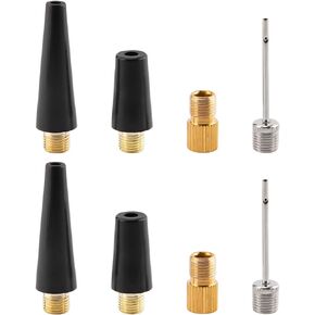 SAVITA 8pcs Needle Inflating Ball Tyre Pump Adapter Kit Air Nozzle Pump Adapter Kit for Inflatables, Sports Balls and Bicycles
