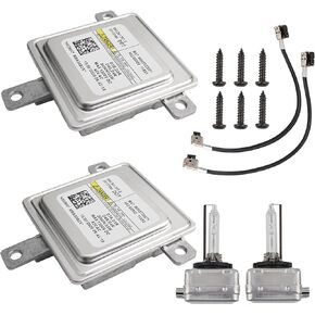 AUTOKAY 2x Xenon Ballast & Bulb HID Light Control Unit Module Fits for Audi VW