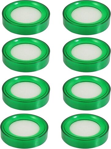 8 Pcs Plastic Round Sponge Finger Wet Moistener for Desktop Counting Cash Money 2.7-Inch Diameter Green in Saudi Arabia