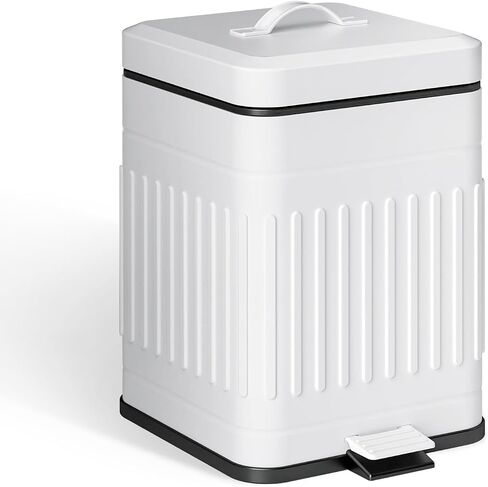 CEROELDA Small Trash Can with Lid-1.3 Gal-Dog Poop Trash Can Outside-Black in Kuwait