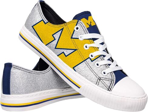 حذاء قماشي نسائي لامع من FOCO Michigan Wolverines NCAA - 8 in Saudi Arabia