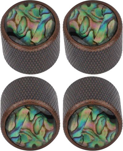 Demeras Electric Guitar Knobs, Tone Volume Control Knob Volume Knob Guitar Potentiometer Knob for Electric Bass (Bronze, Caibei) Accesorios de rendimiento in Saudi Arabia