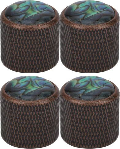 Demeras Electric Guitar Knobs, Tone Volume Control Knob Volume Knob Guitar Potentiometer Knob for Electric Bass (Bronze, Caibei) Accesorios de rendimiento in Saudi Arabia