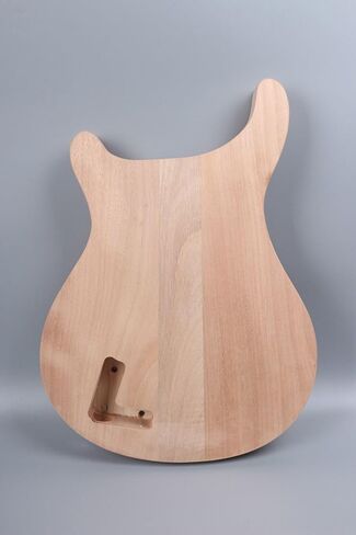 Unfinished guitar body and neck Kit Semi Hollow Mahogany body with Maple Cap for DIY 22 Fret Mahogany neck in Saudi Arabia