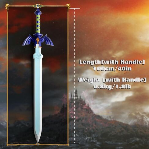 Glowing Master Sword, Plastic Zelda Sword with Lights, 40'' Plastic Master Sword(Assembly Required) in Kuwait