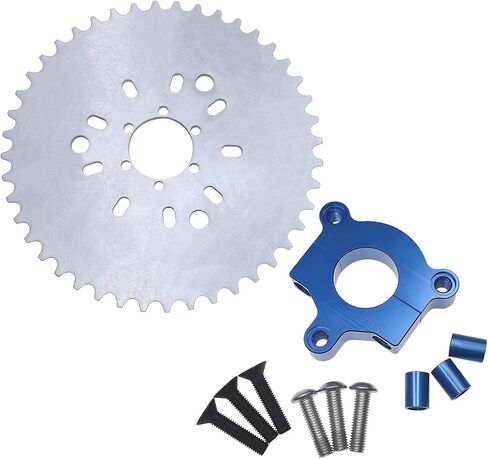 44T Sprocket 1.5in Blue CNC Adapter for 415 Chain Motorized Bicycle 50cc 60cc 80cc in Kuwait