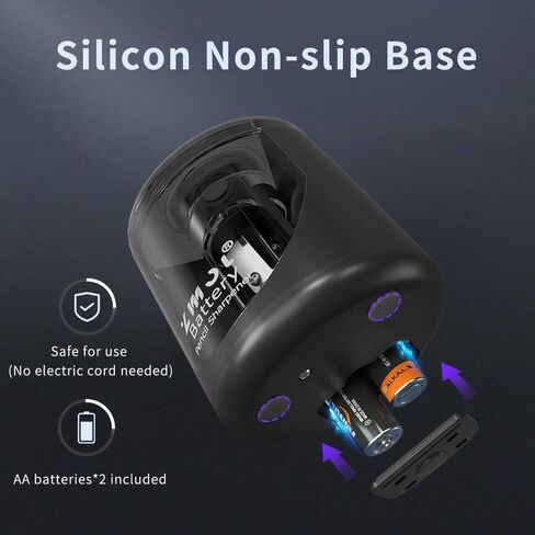 ZMOL Battery Operated Electric Pencil Sharpener, Quick Sharpener Pencil Sharpener, Portable Pencil Sharpener for Kids, for No.2/Color Pencils (6-8mm), School/Classroom/Office/Home/Black in Saudi Arabia