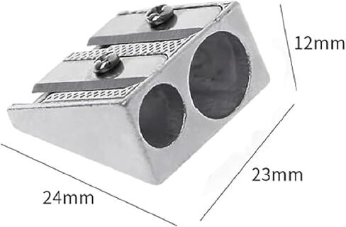 8pcs Magnesium Pencil Sharpener Survival, 2-Hole Pencil Sharpener Magnesium Alloy Wedge Profile, Metal Pencil Sharpener Magnesium, Magnesium Alloy Pencil Sharpener in Kuwait