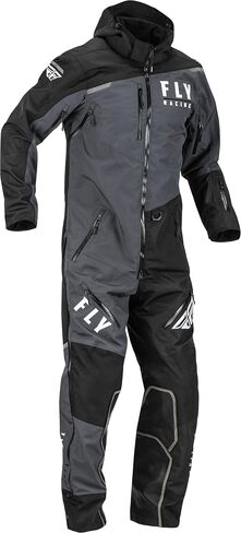بدلة Fly Racing 2023 Cobalt Shell SB أحادية (أسود/رمادي/Hi-Vis، صغير) in Kuwait