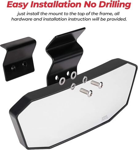 مرآة الرؤية الخلفية من KEMIMOTO، مرآة رؤية خلفية كبيرة متوافقة مع 2015-2023 Polaris Ranger 570 متوسطة الحجم 900 XP 1000 2017-2023 Can-Am Defender in Kuwait