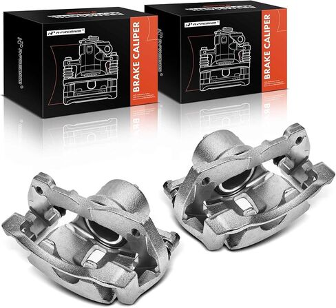 A-Premium Disc Brake Caliper Assembly with Bracket Compatible with Select Pontiac, Scion and Toyota Models - Vibe 2009-2010, xD 2008-2014, Corolla 2009-2019, Matrix 2009-2013 - Front Driver Side in Saudi Arabia