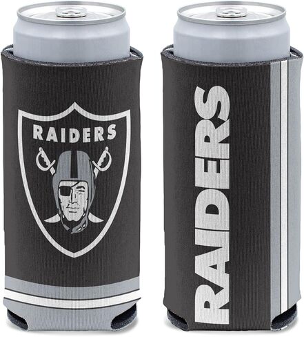 WinCraft NFL Oakland Raiders Slim Can Cooler, Team Colors, One Size in Saudi Arabia
