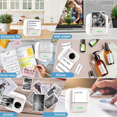 10 RollsThermal Mini Sticker Printer Paper,57mm x 25mm Mini Thermal Printer Sticker Paper,Mini Pocket Printer Sticker Paper for Most Kids Instant Camera, Kids Instant Camera Mini Printer Paper in Saudi Arabia