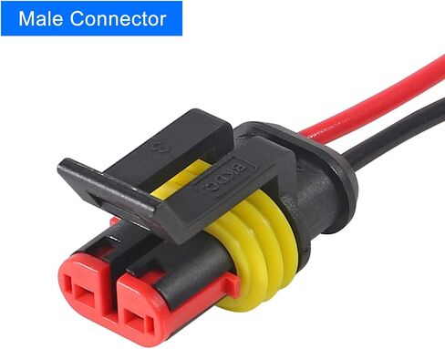 AITRIP 10 Kit 1 Pin Connector,Way Car Waterproof Electrical Connector,1 pin Plug Auto Electrical Wire Connectors with Wire 16 AWG Marine for Car, Truck, Boat, and Other Wire Connections in Saudi Arabia