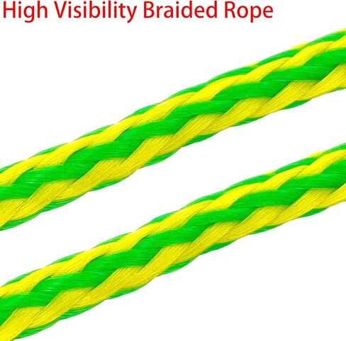 حبل سحب ISURE MARINE Kayak مع خطوط قاعدة مشبك، خط مضفر عالي التحمل مثالي للتزلج على الماء، قارب القوارب المائية، التجديف، مجموعات بحرية من حبلين بقطر 1/2 بوصة × طول 12 قدم in Kuwait