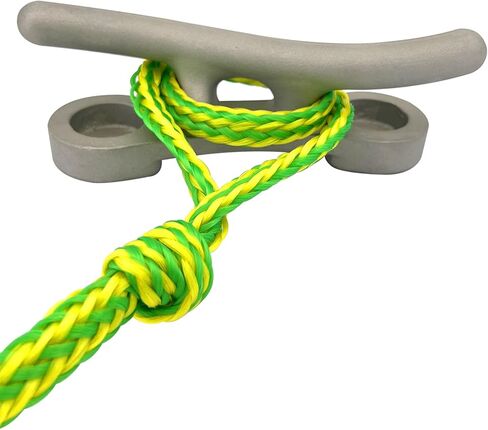 حبل سحب ISURE MARINE Kayak مع خطوط قاعدة مشبك، خط مضفر عالي التحمل مثالي للتزلج على الماء، قارب القوارب المائية، التجديف، مجموعات بحرية من حبلين بقطر 1/2 بوصة × طول 12 قدم in Kuwait