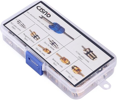 39PCS Air Conditioning Valve Core A/C R12 R134a Refrigeration Tire Valve Stem Cores Remover tool in Saudi Arabia
