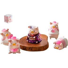 Lulu The Piggy in Bloom Sakura Series 1PC Cute Pig Blind Box Figures Collectible Toys Kawaii Birthday Gifts