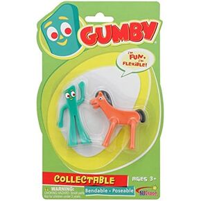 Gumby و Pokey Mini Bendable ، مجموعة شخصية مقبولة