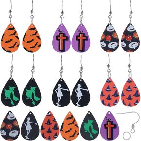 Sunnyclue 1 Box 44pcs Halloween Making Make Kit Ghost Charms Bulk Pumpkin Charms Wizard Hat Skull Skull Charm Halloween Tharms for Jewelry Making Kits Holiday Women Women Diy Gift Supplies