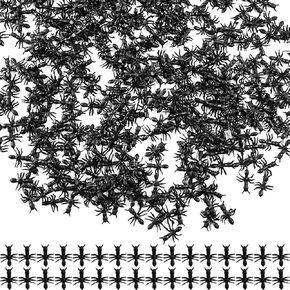 GXXMEI 500PCS Fake Ants Prank Plastic Black Ant Realistic Halloween Joke Toys for Party Decoration Supplies April Fool's Day Props