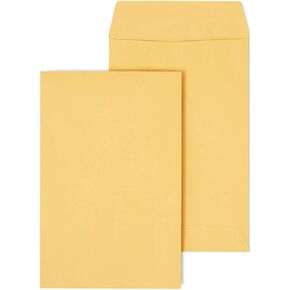 Staples 381964 Self-Sealing Kraft Catalog Envelopes 6-Inch X 9-Inch Brown 100/Bx