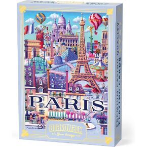 Boardwalk Buzzles Premium Featherlight أوراق اللعب الفريدة ، سطح السفينة المرح للمنزل والسفر | باريس