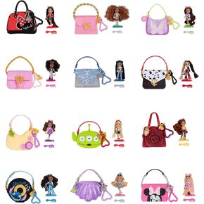 Disney Ily Mini Dolls Dolls Tote-Elly-Teenies 2 عبوة ، مستوحاة من شخصيات ديزني المفضلة لديك مع محفظة مطابقة وملحقات ، كل منها يبلغ 2.25 بوصة 2.25 بوصة