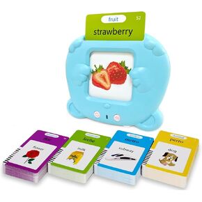 Talking Flash Cards,Kids Toddler Flash Cards with 224 Sight Words, Montessori Educational Toys, Speech Therapy, Autism Sensory Toys for Boys and Girls Ages 1 2 3 4 5 Years, Learning Gifts
