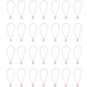 SOWAKA 100 PCS NYLON TALD TAG TAG FOR LOCKING PRICE TAGS LOOP PIN حلقة الرحلات ربط العلاقات العلامة لحزام لحزام ملصقات ملابس ملصق (وردي)