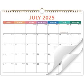 Wall Calendar 2025-2026 - Monthly Calendar from July 2025 to December 2026, Calendar 2025-2026 with Premium Paper, Spiral Bound, 14.5'' x 11.5‘’