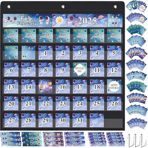 تقويم الفضاء الجيب مخطط مجموعة رواد الفصول الدراسية ديكور التقويم Board Board Seasons Mappes Seasons