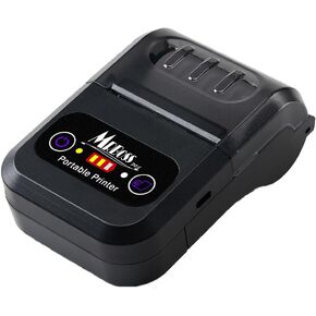 Mr.Boss Portable Thermipt Section Printer Wireless Bluetooth ، طابعة محمولة مضغوطة للإيصالات ، POS ، البيع بالتجزئة ، مطعم ، متوافق مع iOS/Android - Black