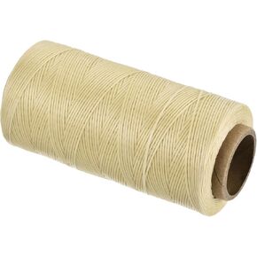 MECCANIXITY Waxed Thread,284 Yard 0.8mm 150D Flat Wax Thread Polyester Waxed String for Leather Sewing Hand Weaving Book Binding Home Decoration,Coffee in Saudi Arabia