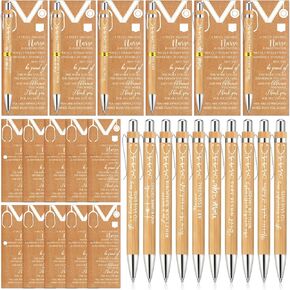 هدايا تقدير ممرضة Jetec Point Pens with Kraft Cards شكرًا لك هدايا على التخرج طلاب التمريض الممرضة متطوع موظفي الرعاية الصحية (20 مجموعة)