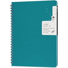 Nebula ملاحظة غير رسمية بواسطة Colorverse - الفيروز - 5.7 بوصة × 8.2 بوصة دفتر غلاف ناعم - 120 صفحة (90 جم 2) ، عادي (فارغ) ، nn -casual -turquoise -p