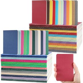 90 جهاز كمبيوتر محمول صغير ، Mini Notebooks Bulk ، 3.5 × 5.5 في دفاتر الملاحظات الجيبية الصغيرة ، دفاتر الملاحظات الصغيرة المبطنة ، المفكرة المبطنة الملونة ، مفتحة مجلة للمجلة للمسافرين لوازم المكاتب ، 24 لونًا