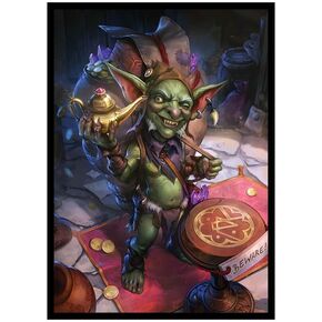 Fantasy North - Pik - Goblin Treasure Hoarder - 100 Smooth Matte TCG Trading Card Sleeves - Fits Magic MTG Commander Pokemon and Other Card Games - Playing Card Sleeves (FN145S)