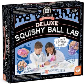 Mindware Science Academy Deluxe Squishy Ball Lab - يشمل جميع المكونات لصنع 10 كرات اسفنجي - الأعمار 8 وما فوق