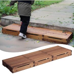 Wooden Platform, Two Combination Packs, one Step Stool for The Elderly and Children, Porch Steps, Mobile Steps, Suitable for Disabled, Elderly, and Children