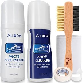 Shoe Cleaner+Shoe Whitener, Sneaker Cleaner, Brush-Shoe Cleaning Kit, Alloda