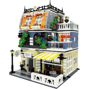 ENJBRICK Garden Hotel Assembly Square Building kit,Modular House Building Blocks Model Set for Teens and Adults.Collectible Display Toy Building Set 1316 PCS