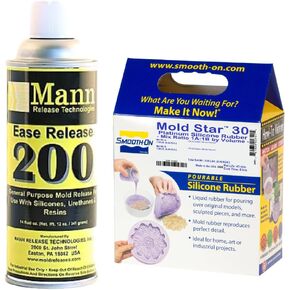 MOLD STAR ™ 30 Platinum Silicone Rubber & Ease Release 200 Mould Freeg Spray Combo