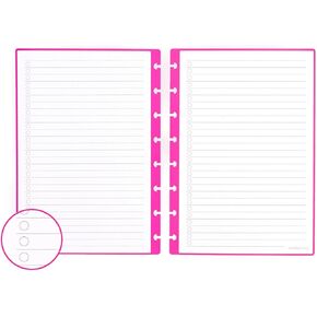MODUBOOQ - 16 Magenta List List List Redable Discbound Duratech3 Pages - إدراج مع قوائم Do Do الخاص بالدفتر الذكي - A5