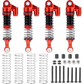 Ascent-18 53mm الألومنيوم الخيوط Tele Tele Exsorber Ails Pamper RC Shocks قابلة للتعديل امتصاص النفط المصلح الملولب لـ Redcat Ascent-18 1/18 RC Crawler Upgrad