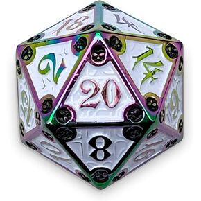 Norse Foundry Dungeon Delve Runestones - 25mm D20 - Premium Metal D&D Dice مجموعة للمغامرات الملحمية.